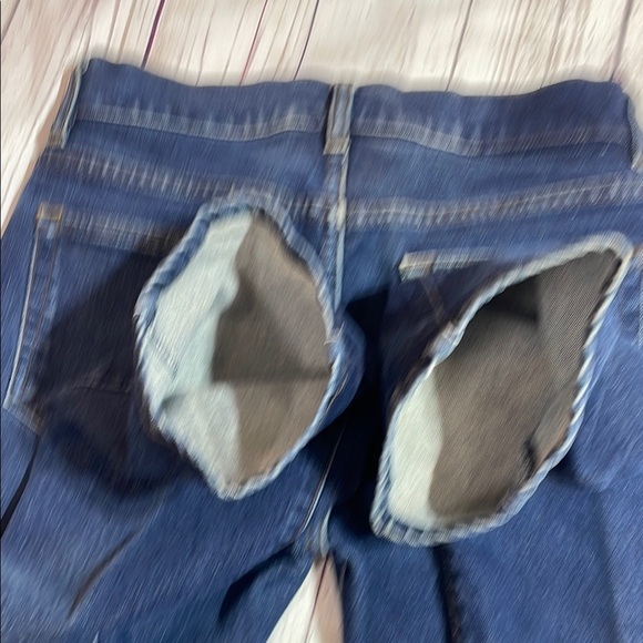 VTG Sz 3 Calvin Klein Dark Blue Boot Cut Mid Rise Denim Jeans Women’s Vintage - Picture 11 of 16